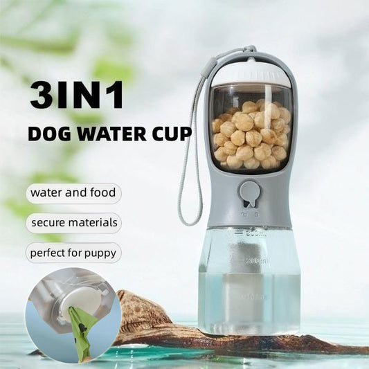 Portable Three-in-one Pet Cup