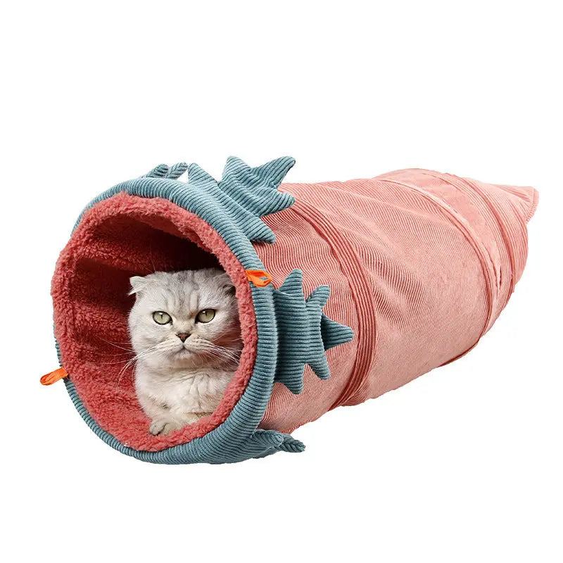 Creative Fruit Pet Cat Tunnel Toy null