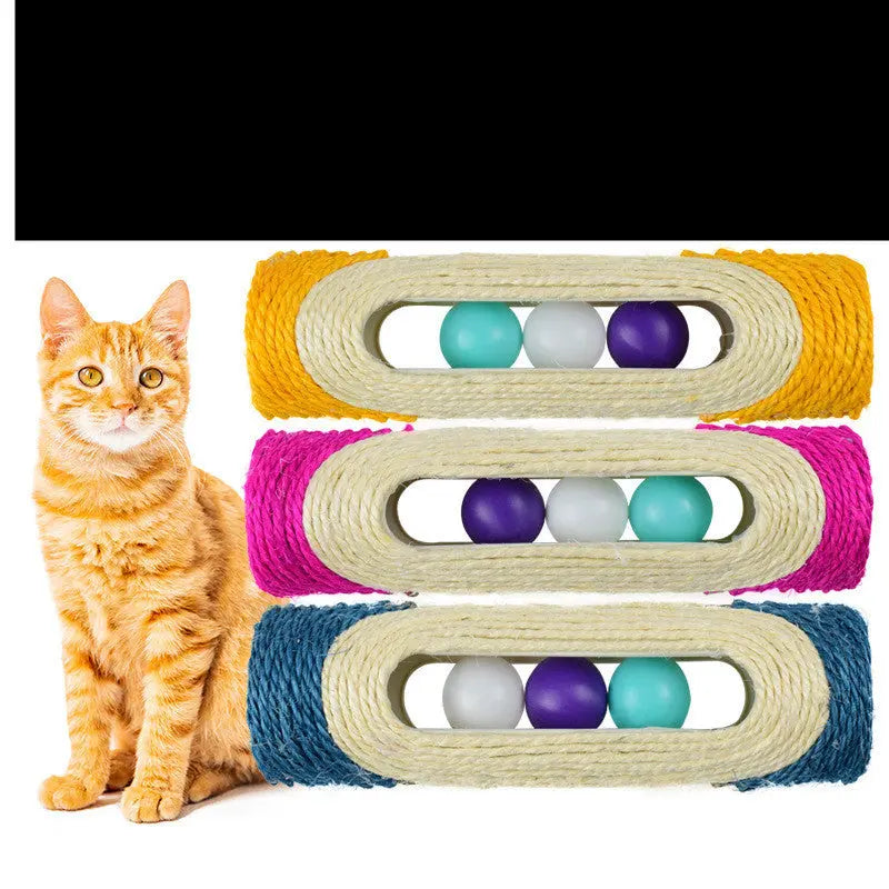 Long Sisal Drum Cat Toy null