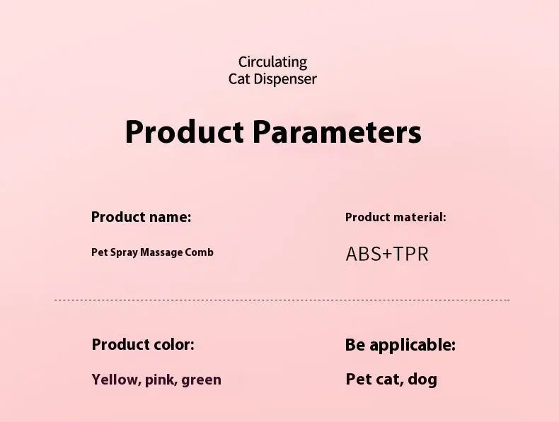Pet Spray Comb Brush null