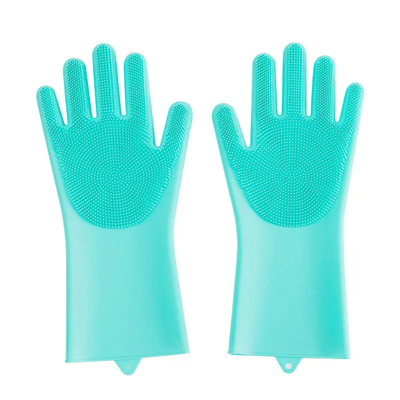 Silicone Pet Grooming Gloves null