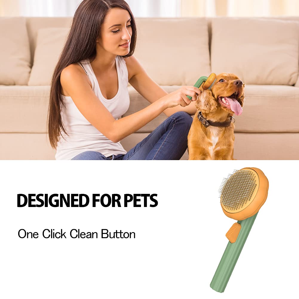 Pet Self Cleaning Pumpkin Brush