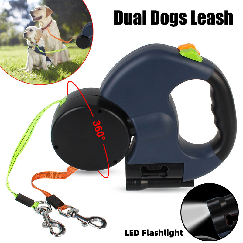 Retractable 360 Swivel Leash With Light