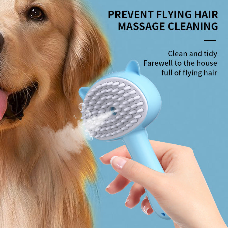 Rechargeable Grooming Brush With Mist