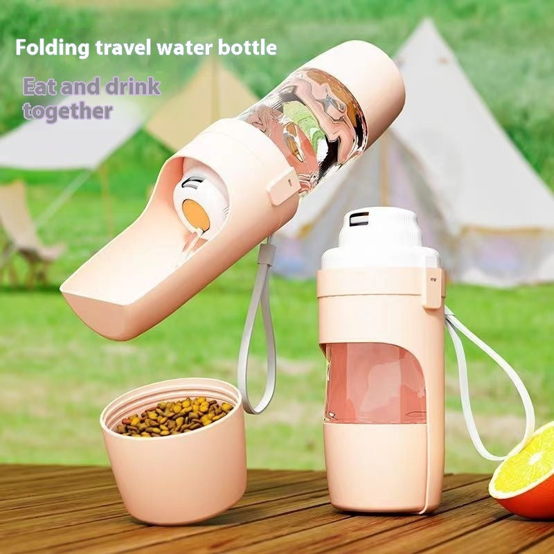 2-in-1 Travel Dog Water Bottle