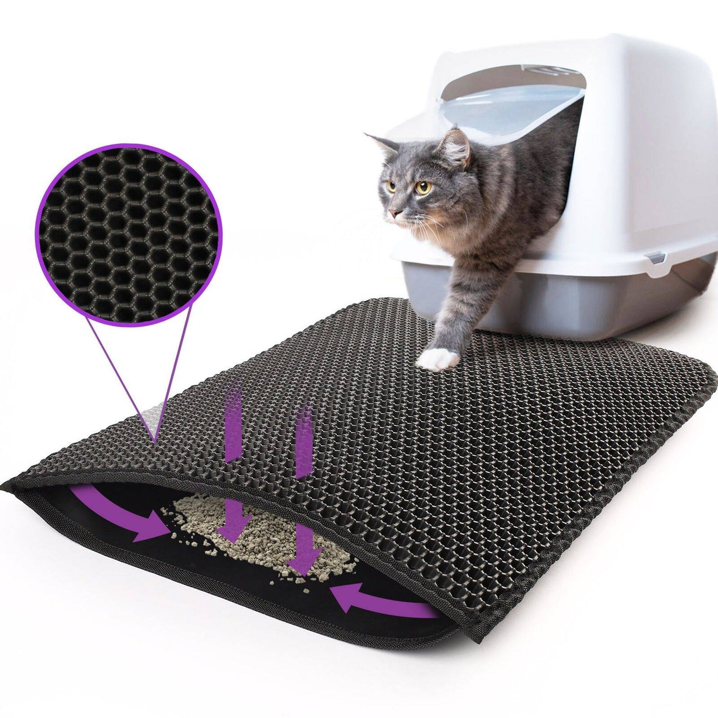 cat litter box mat