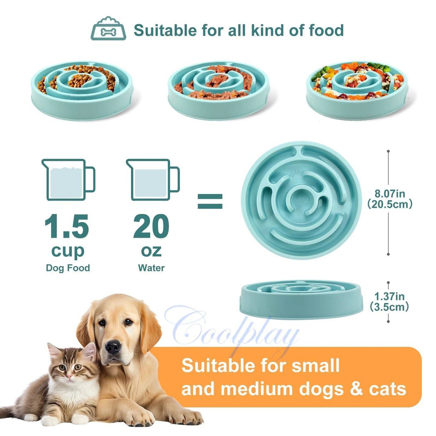 pet slow eating feeder