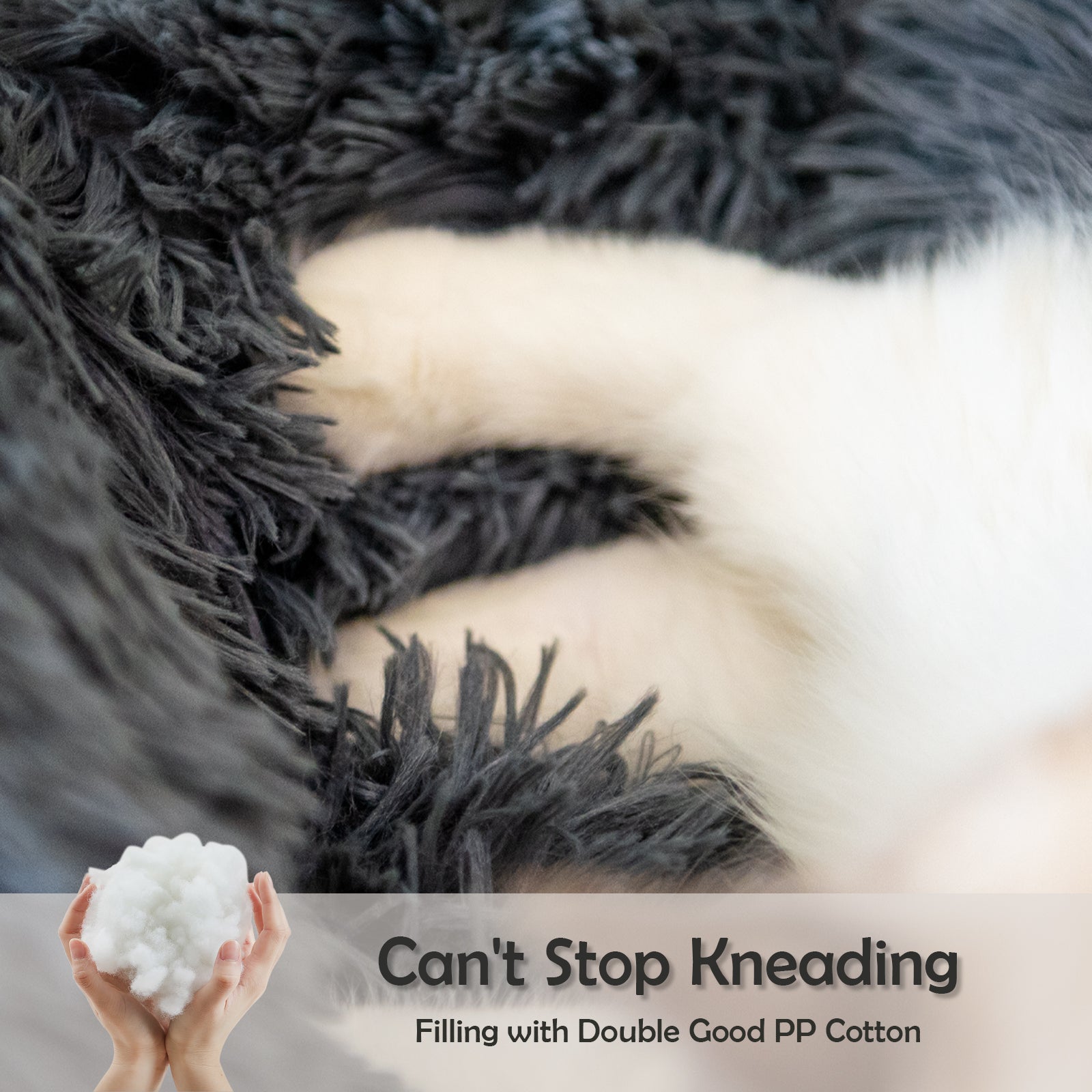 round plush pet nest bed for small dog sleeping